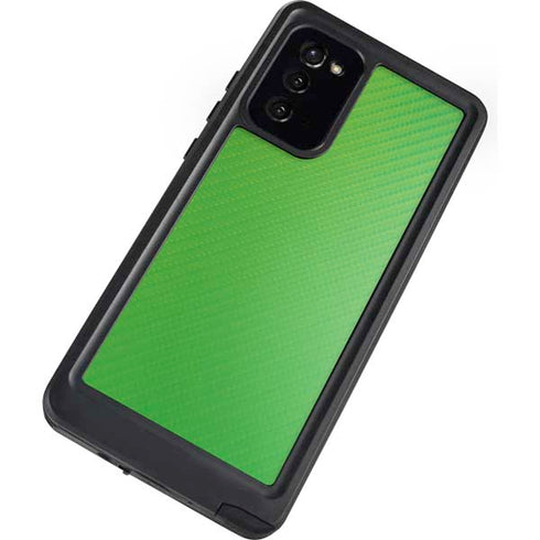 Green Carbon Fiber Specialty Material Galaxy Note20 5G Waterproof Case