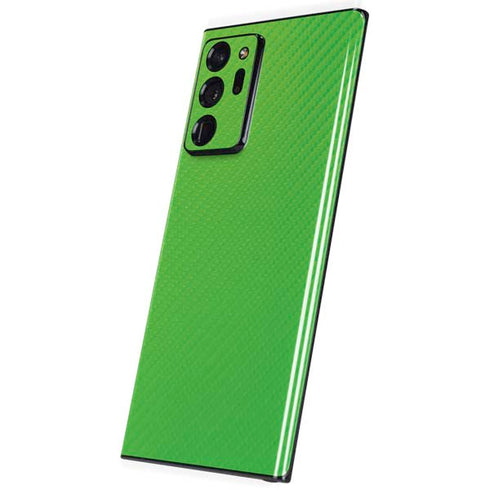 Green Carbon Fiber Specialty Material Galaxy Note20 Ultra 5G Skin