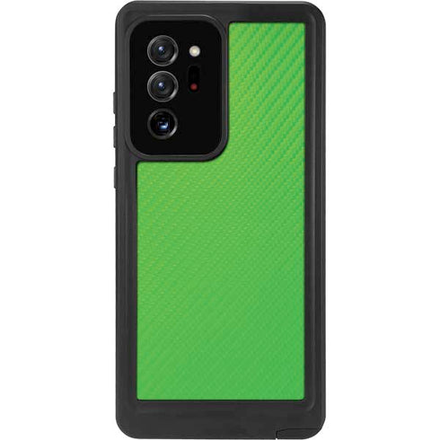 Green Carbon Fiber Specialty Material Galaxy Note20 Ultra 5G Waterproof Case