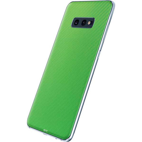 Green Carbon Fiber Specialty Material Galaxy S10e Skin