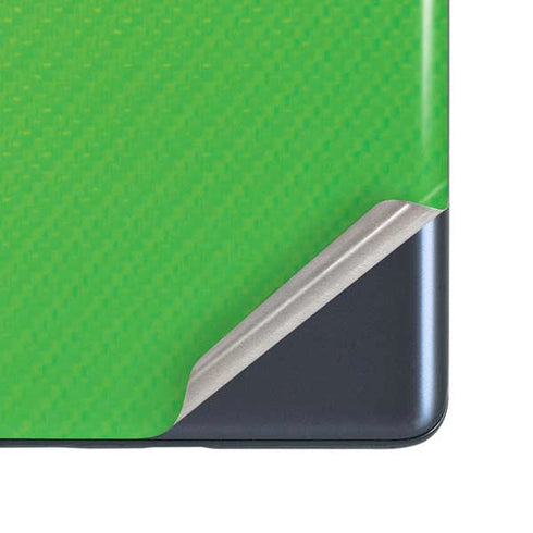 Green Carbon Fiber Specialty Material Galaxy S20 Fan Edition Skin