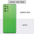 Green Carbon Fiber Specialty Material Galaxy S20 Plus Skin