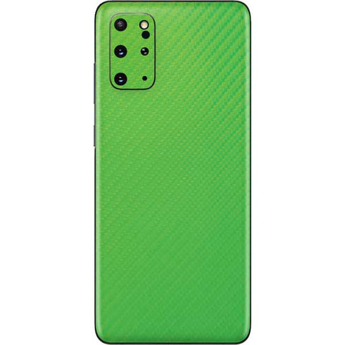 Green Carbon Fiber Specialty Material Galaxy S20 Plus Skin