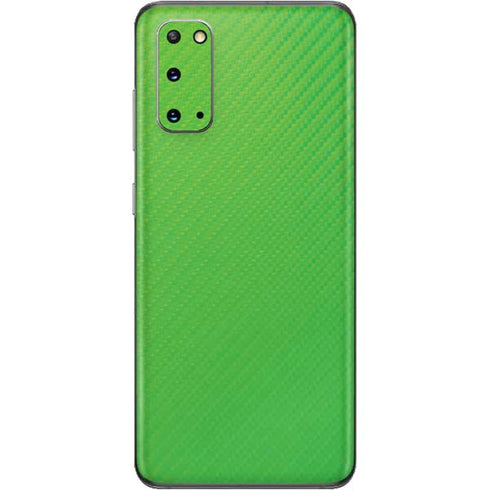 Green Carbon Fiber Specialty Material Galaxy S20 Skin
