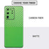 Green Carbon Fiber Specialty Material Galaxy S20 Ultra 5G Skin