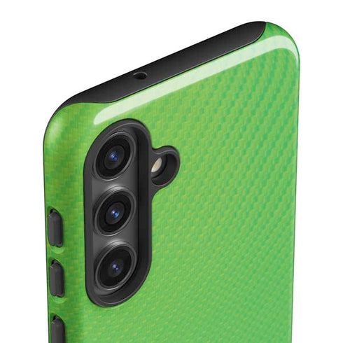 Green Carbon Fiber Specialty Texture Material Galaxy S24 Impact Case