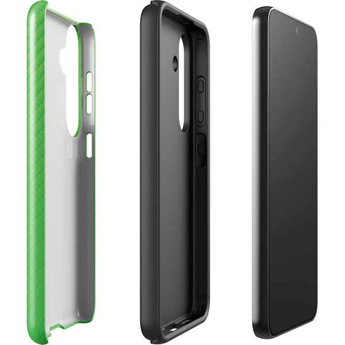 Green Carbon Fiber Specialty Texture Material Galaxy S24 Plus Impact Case