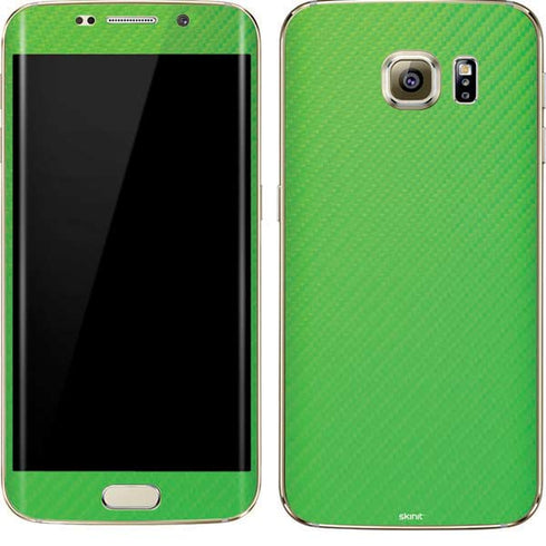 Green Carbon Fiber Specialty Material Galaxy S7 Edge Skin