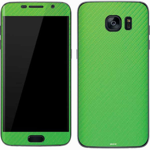 Green Carbon Fiber Specialty Material Galaxy S7 Skin