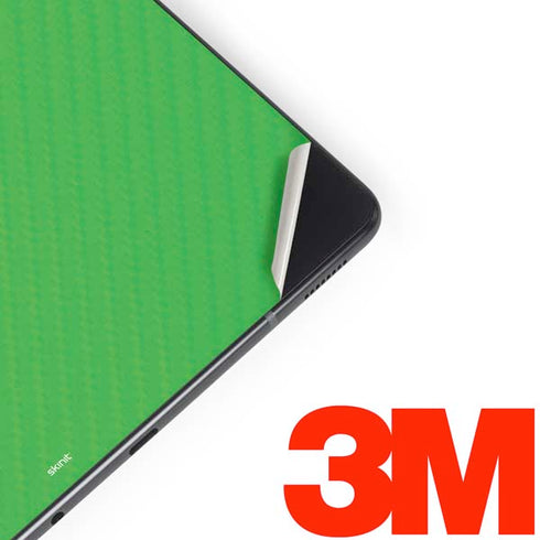 Green Carbon Fiber Specialty Texture Material Samsung Galaxy Tab Skin