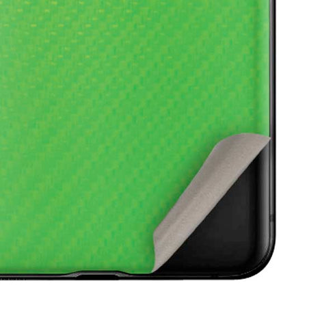 Green Carbon Fiber Specialty Material Galaxy Z Flip Skin