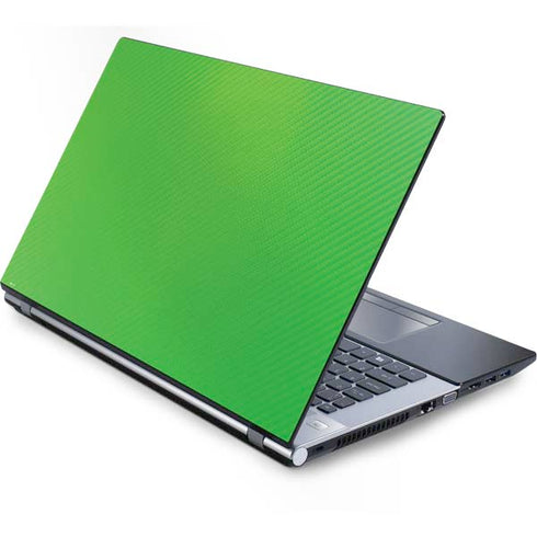 Green Carbon Fiber Specialty Texture Material Generic Laptop Skin