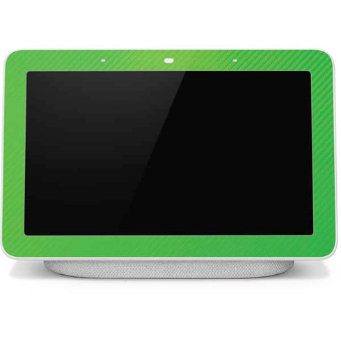 Green Carbon Fiber Specialty Texture Material Google Home Hub Skin