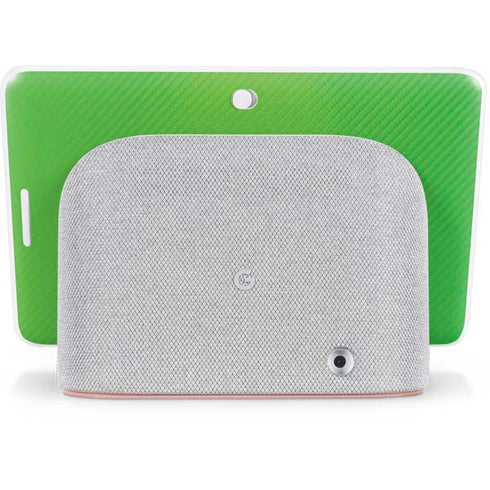 Green Carbon Fiber Specialty Texture Material Google Home Hub Skin