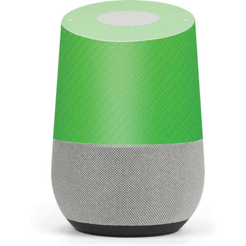 Green Carbon Fiber Specialty Material Google Home Skin