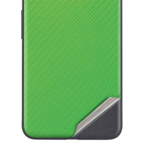 Green Carbon Fiber Specialty Material Google Pixel 5a Skin