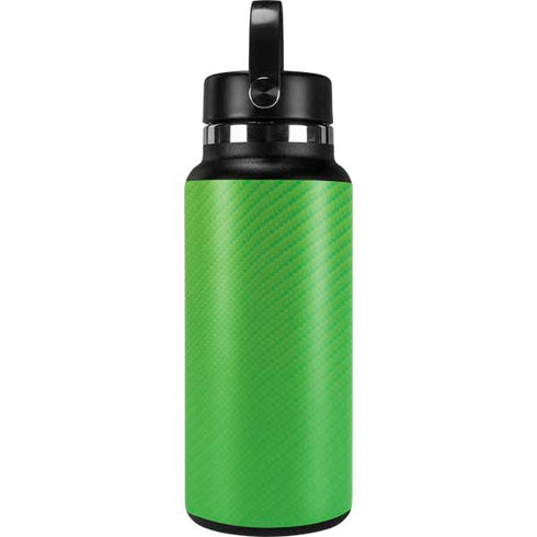 Green Carbon Fiber Specialty Texture Material Hydro Flask 32oz Wide Mouth Skin