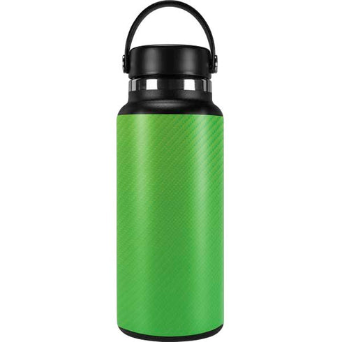 Green Carbon Fiber Specialty Texture Material Hydro Flask 32oz Wide Mouth Skin