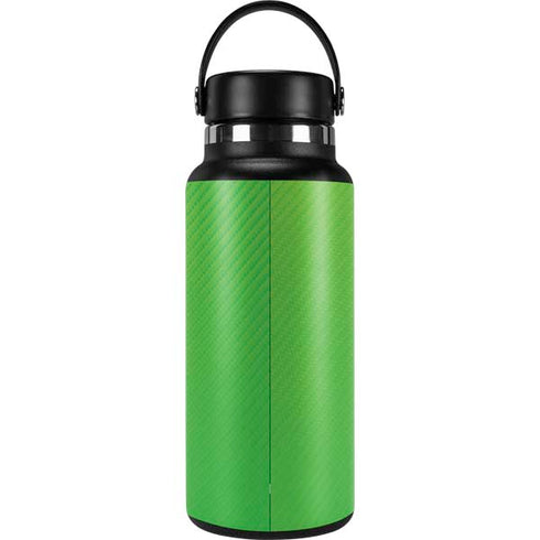 Green Carbon Fiber Specialty Texture Material Hydro Flask 32oz Wide Mouth Skin