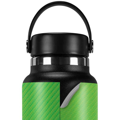 Green Carbon Fiber Specialty Texture Material Hydro Flask 32oz Wide Mouth Skin