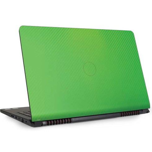 Green Carbon Fiber Specialty Texture Material Dell Inspiron Skin