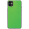 Green Carbon Fiber Specialty Texture Material iPhone 11 Clear Case
