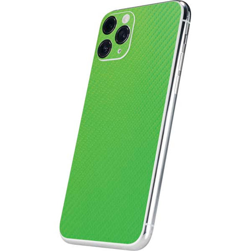 Green Carbon Fiber Specialty Material iPhone 11 Pro Skin