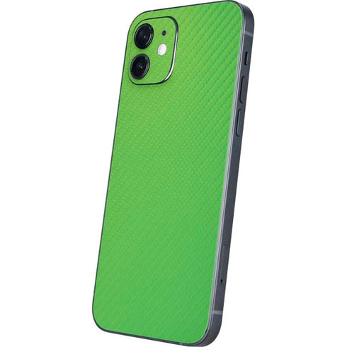 Green Carbon Fiber Specialty Material iPhone 12 Mini Skin