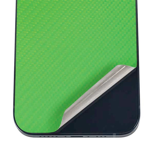 Green Carbon Fiber Specialty Material iPhone 12 Mini Skin