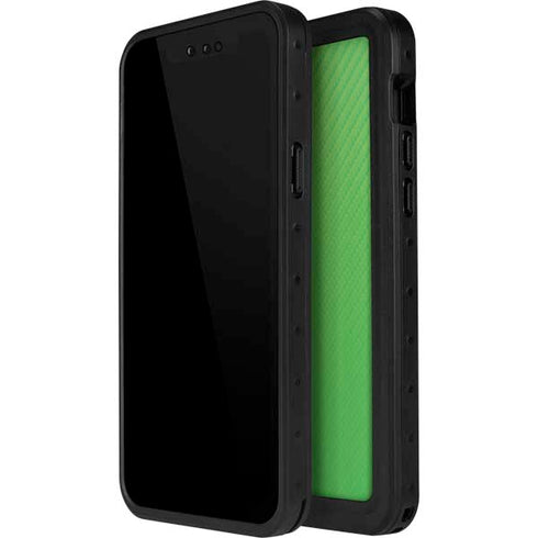 Green Carbon Fiber Specialty Material iPhone 12 Mini Waterproof Case
