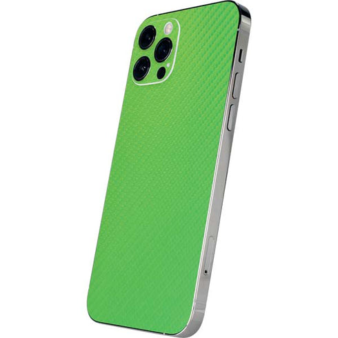 Green Carbon Fiber Specialty Material iPhone 12 Pro Max Skin