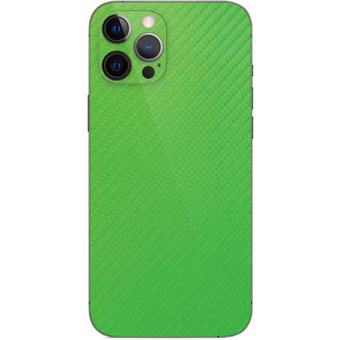 Green Carbon Fiber Specialty Material iPhone 12 Pro Max Skin