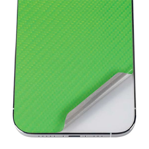 Green Carbon Fiber Specialty Material iPhone 12 Pro Max Skin