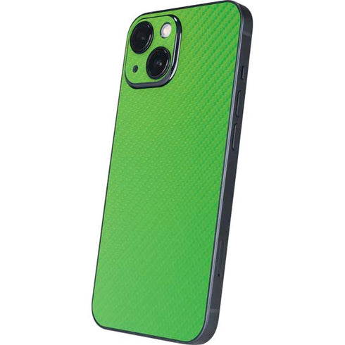 Green Carbon Fiber Specialty Material iPhone 13 Mini Skin