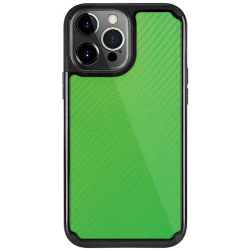 Green Carbon Fiber Specialty Material iPhone 13 Pro Cargo Case