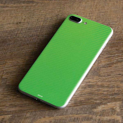 Green Carbon Fiber Specialty Material iPhone 8 Plus Skin