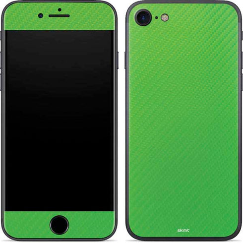 Green Carbon Fiber Specialty Material iPhone SE (2nd & 3rd Gen) Skin