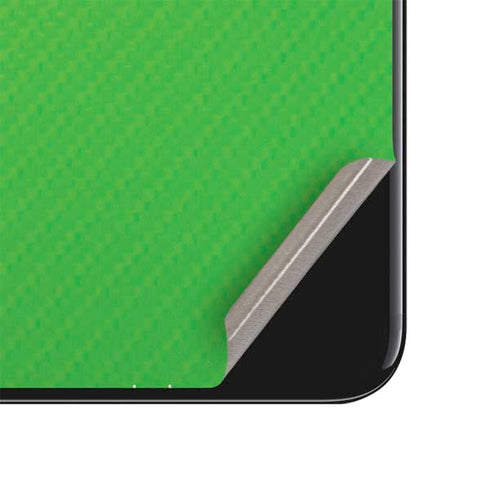 Green Carbon Fiber Specialty Material iPhone SE (2nd & 3rd Gen) Skin