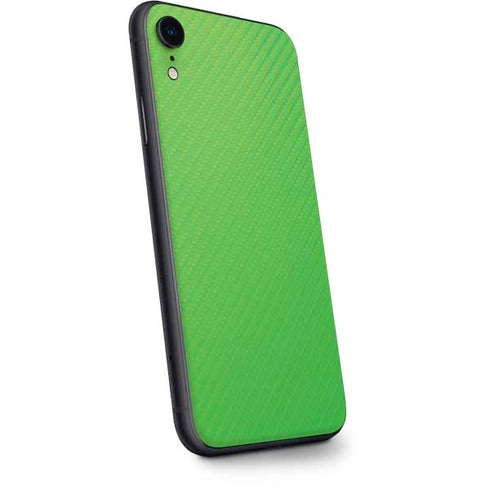 Green Carbon Fiber Specialty Material iPhone XR Skin