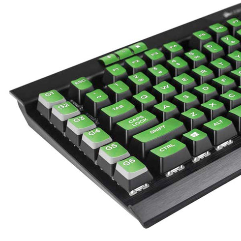 Green Carbon Fiber Specialty Material K95 RGB PLATINUM Mechanical Gaming Keyboard Skin