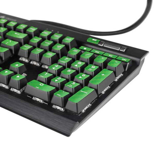 Green Carbon Fiber Specialty Material K95 RGB PLATINUM Mechanical Gaming Keyboard Skin