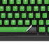 Green Carbon Fiber Specialty Material K95 RGB PLATINUM Mechanical Gaming Keyboard Skin