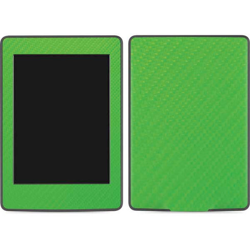 Green Carbon Fiber Specialty Texture Material Amazon Kindle Skin