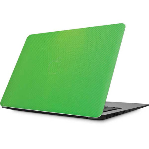 Green Carbon Fiber Specialty Texture Material Apple MacBook Skin