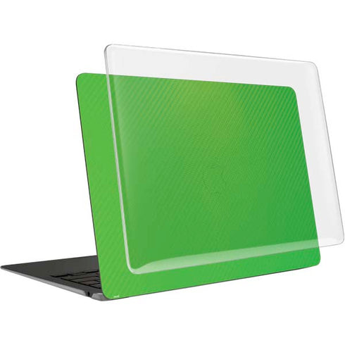 Green Carbon Fiber Specialty Material MacBook Air 13in (2020) Case plus Skin