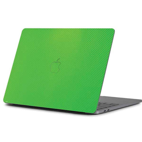 Green Carbon Fiber Specialty Texture Material Apple MacBook Pro 13-inch Skin