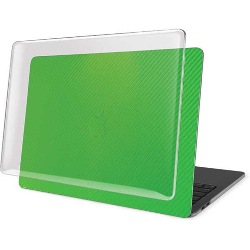 Green Carbon Fiber Specialty Material MacBook Pro 13in (2020) Case plus Skin