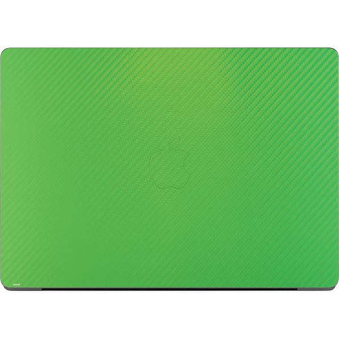 Green Carbon Fiber Specialty Texture Material MacBook Pro 14in (2021-24) Skin