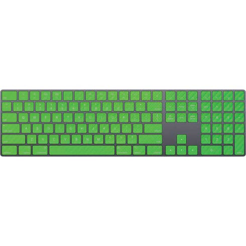 Green Carbon Fiber Specialty Material Magic Keyboard with Numeric Keypad Skin