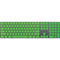 Green Carbon Fiber Specialty Material Magic Keyboard with Numeric Keypad Skin